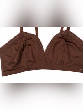Savage X Fenty Brown Wireless Cotton-Blend Bralette